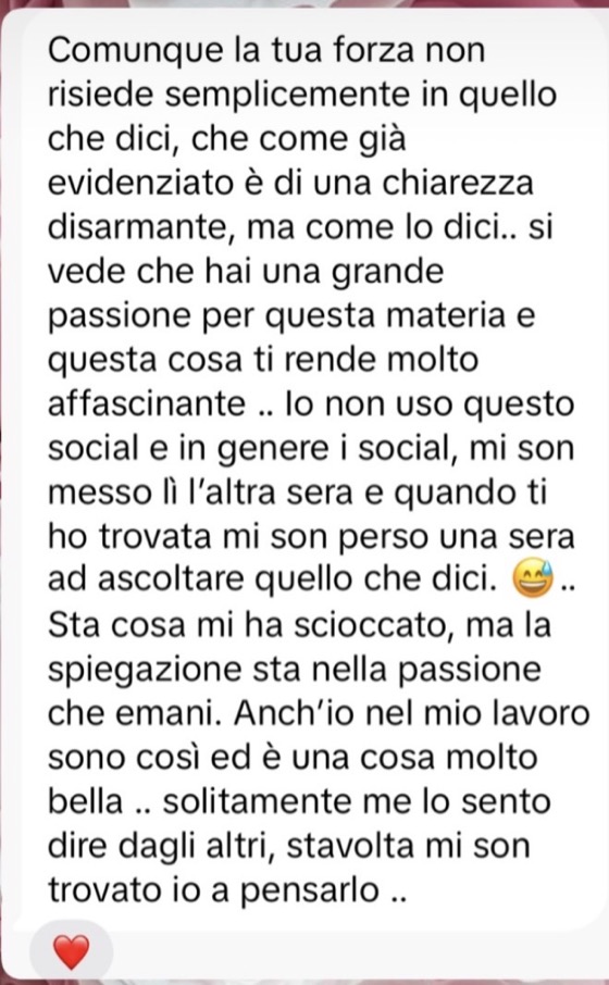 Recensione di una cliente